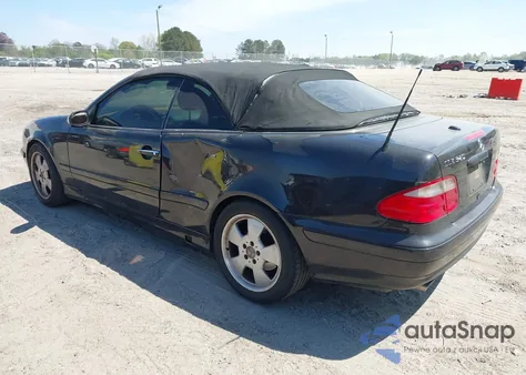 2002 Mercedes-Benz Clk 320 из США, поврежденный, VIN WDBLK65G82T105367